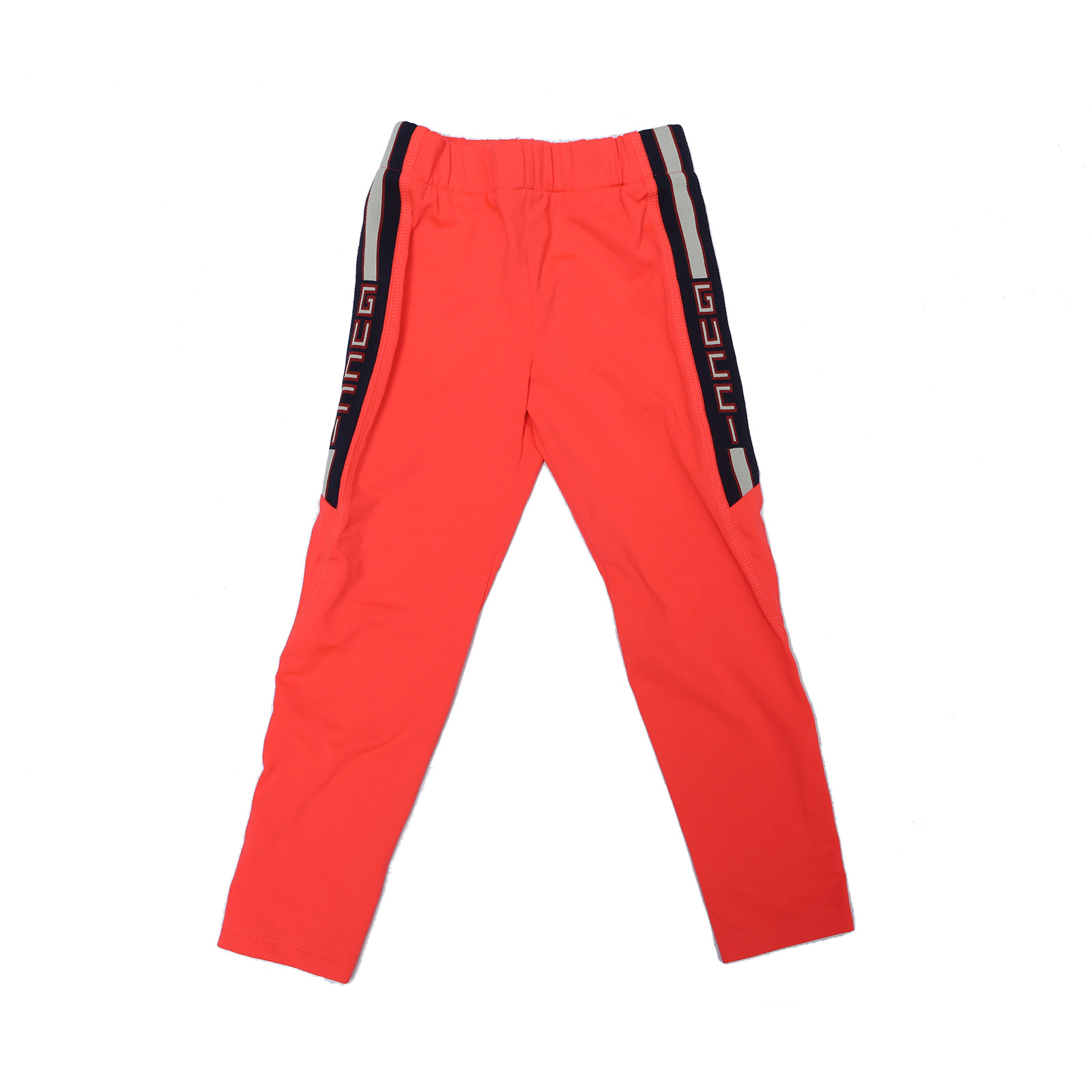 99新 GUCCI/古驰 Logo侧边休闲裤 橘色 童码6 P222536139