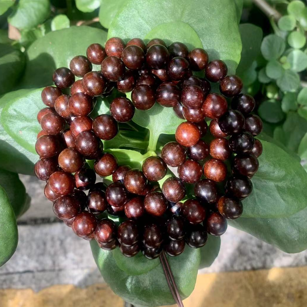 老挝大红酸枝1.0念珠