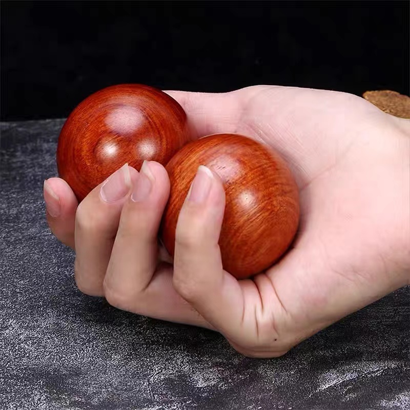 缅甸花梨手球手把球（5.0） SZ便携式木质