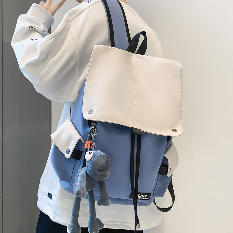 小米优品2022新款ins日系女休闲书包男情侣背包中小学生双肩包高