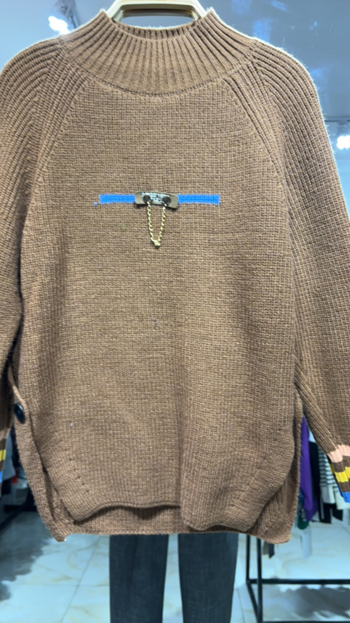 女士宽松显瘦毛衣长袖针织衫