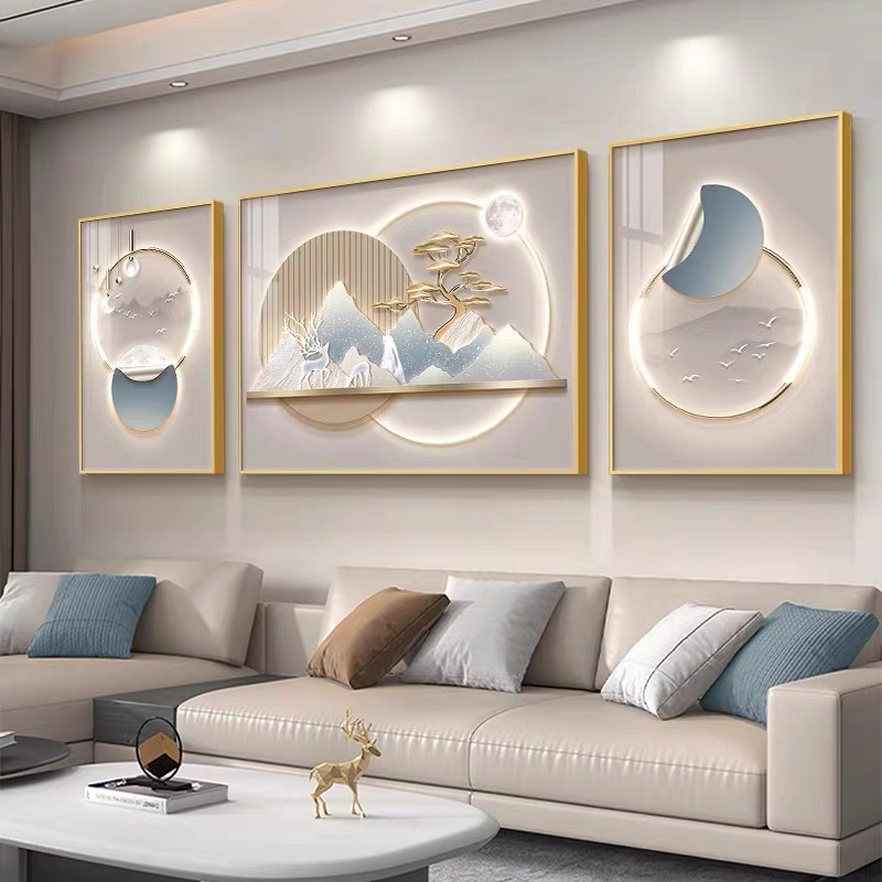 客厅画装饰画沙发背景画