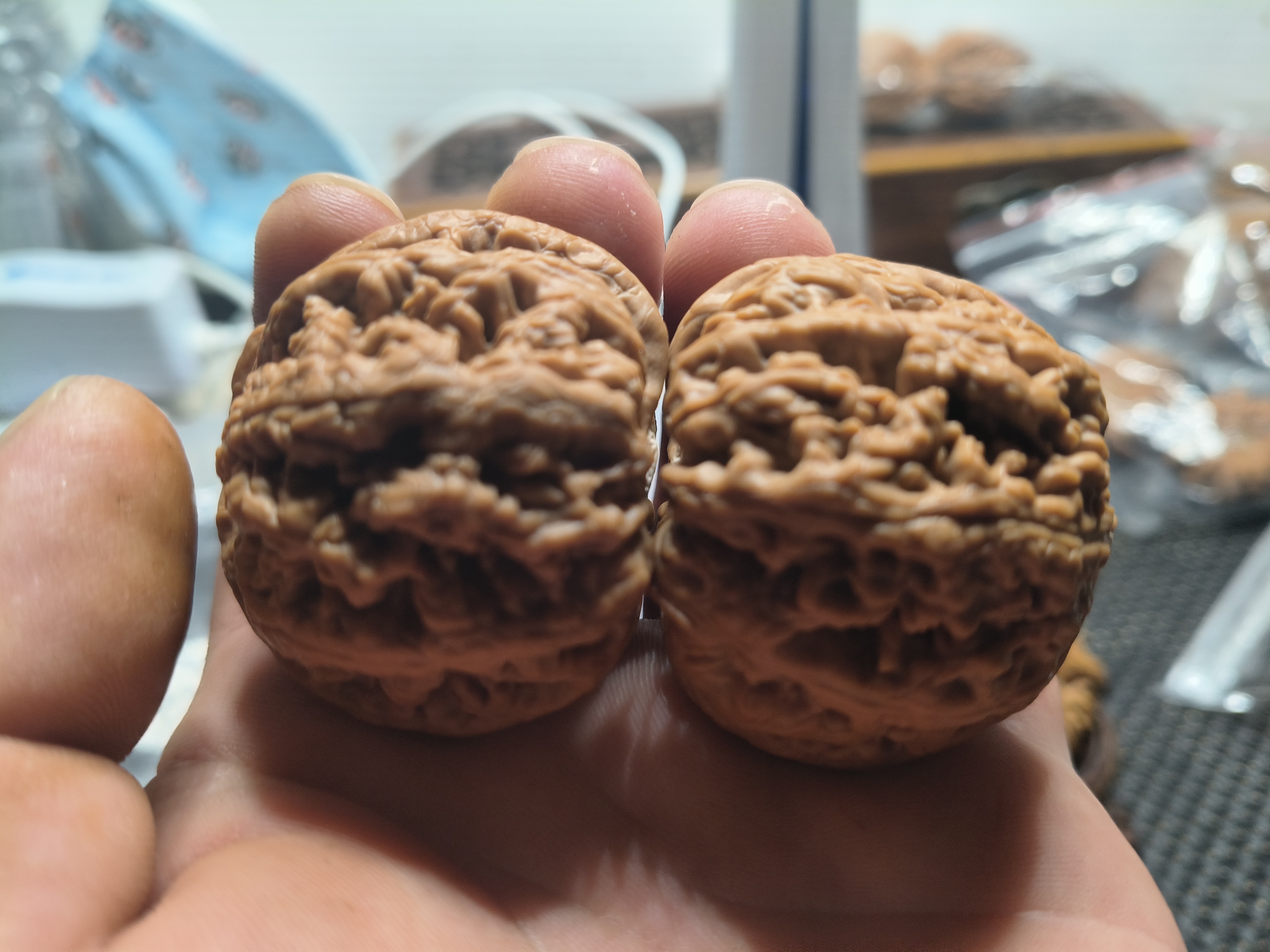 文玩核桃粗筋狮子头