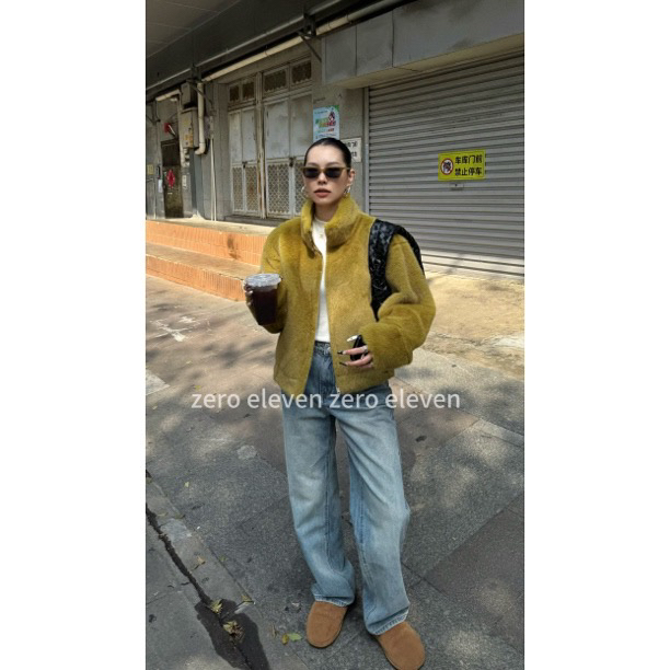 【特价NO退NO换】美式水洗猫须经典宽松显瘦加厚休闲牛仔裤NIA4314