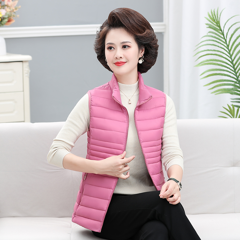 保暖马甲中老年修身轻薄内穿秋冬季时尚薄款大码马夹