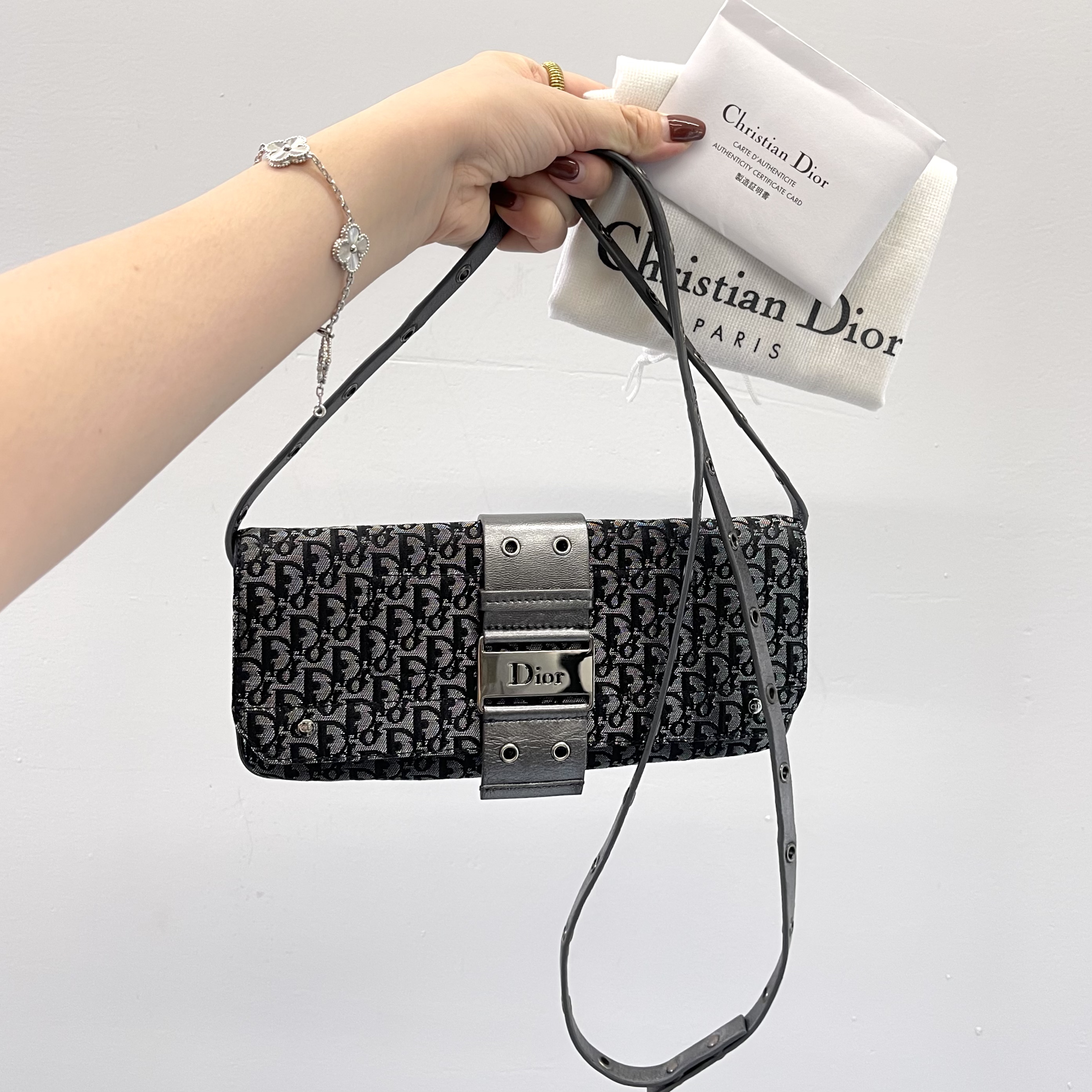 95新 DIOR/迪奥 punk单肩斜挎女包070704