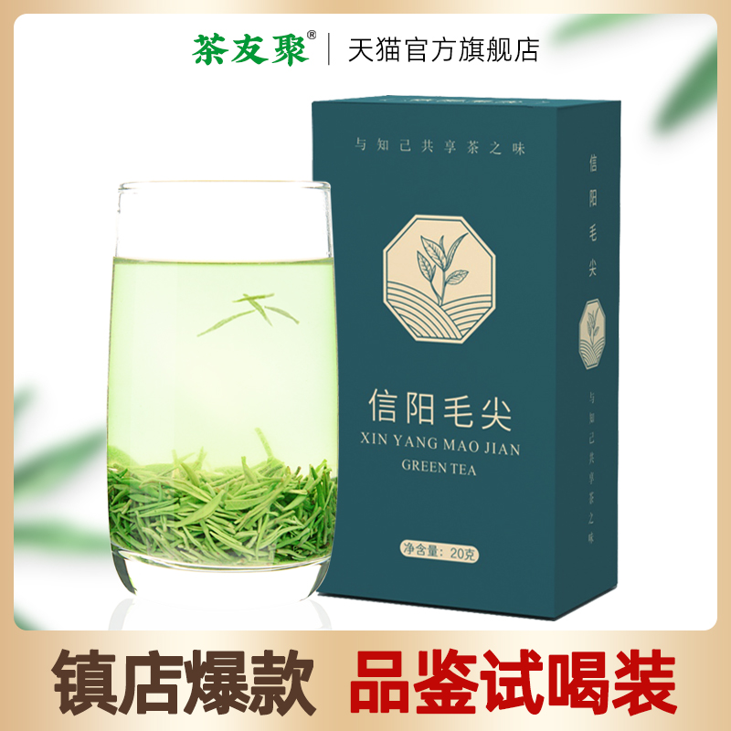 信阳毛尖2023新茶毛尖茶茶叶嫩芽雨前浓香绿茶散装试饮装