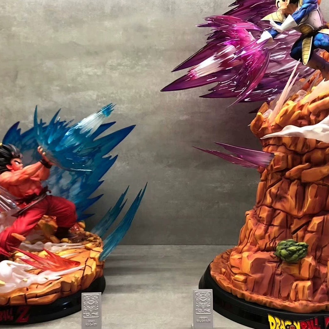 TT私人订制七龙珠悟空贝吉塔对决场景手办模型雕像摆件