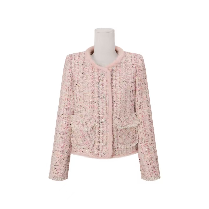 【迷之优雅】时尚百搭圆领羽绒外套8955056