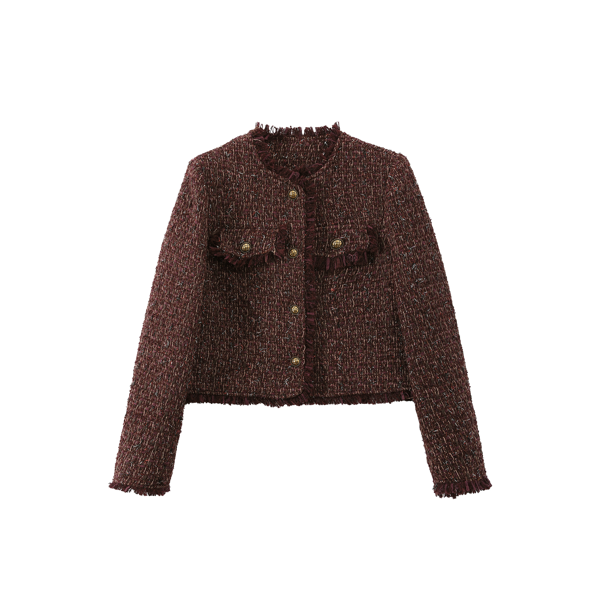 【封后轻奢设计】2024秋冬新款法式流苏小香外套8952537