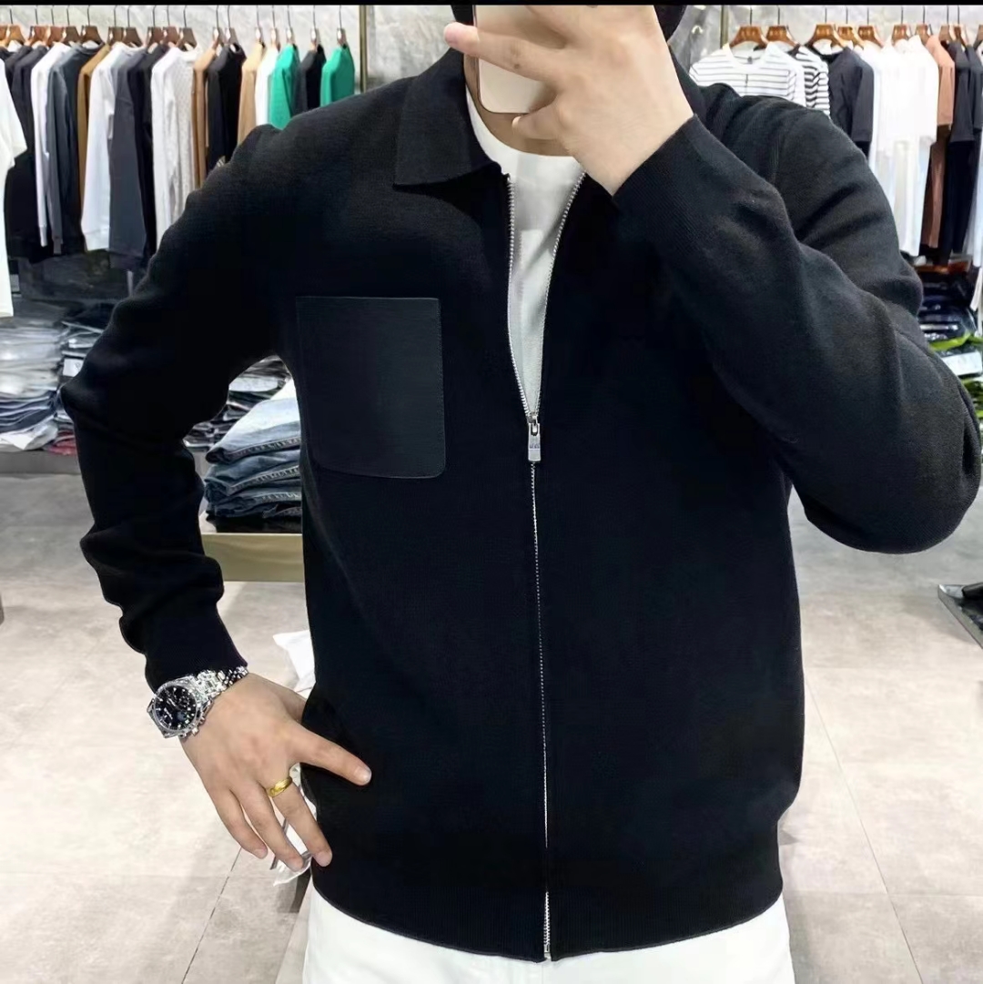 【男人部落】开衫春装拉链针织