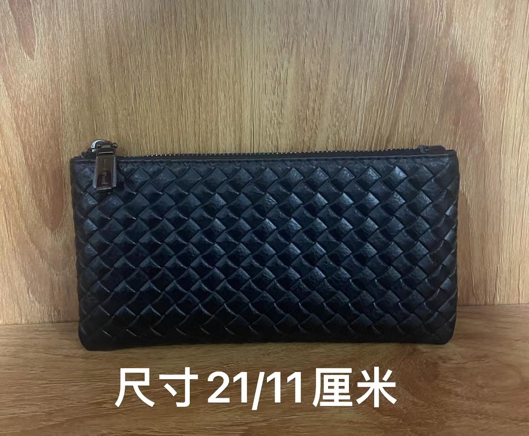 6033男士手机包纯皮材质压花编制时尚真皮手机包