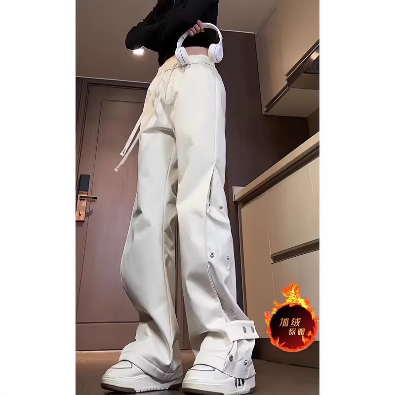 美式机能三防冲锋裤男款防水防风加绒加厚直筒工装裤子冬季登山裤