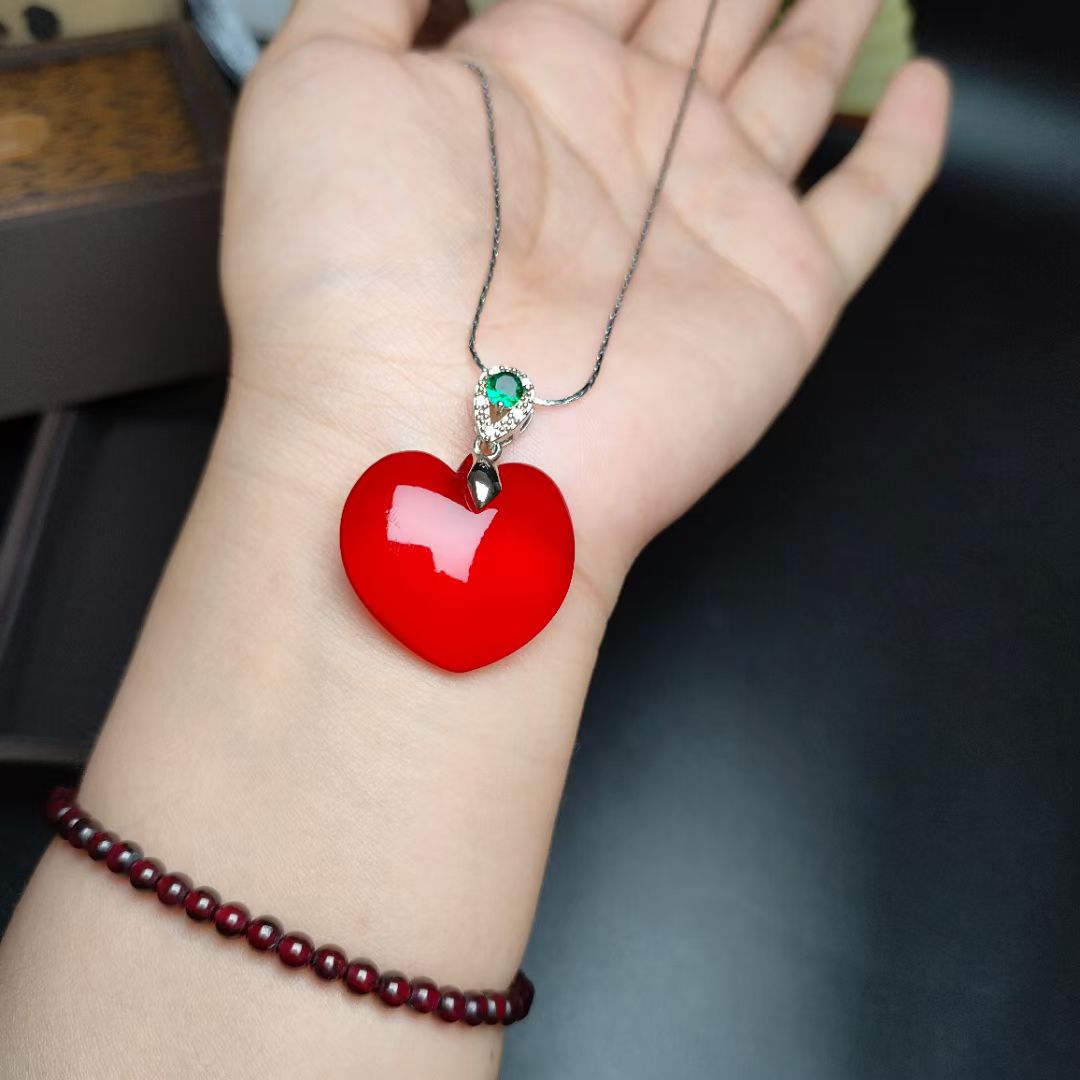 爱心款   青鱼石  一物一图 手工家居饰品