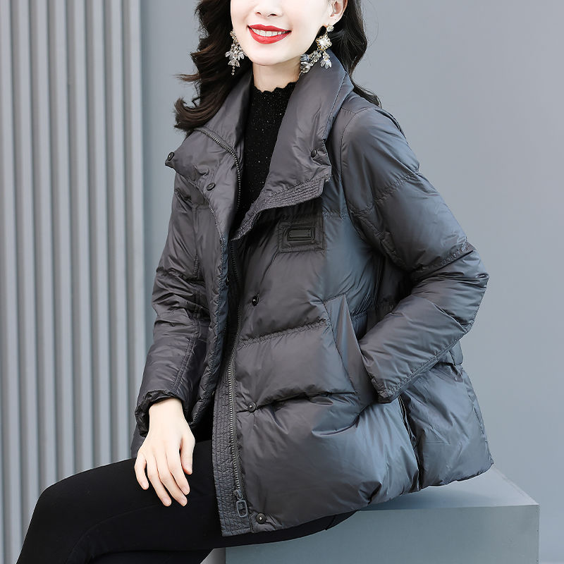 羽绒服服女冬2023新款时尚洋气高端短款小个子宽松加厚保暖外
