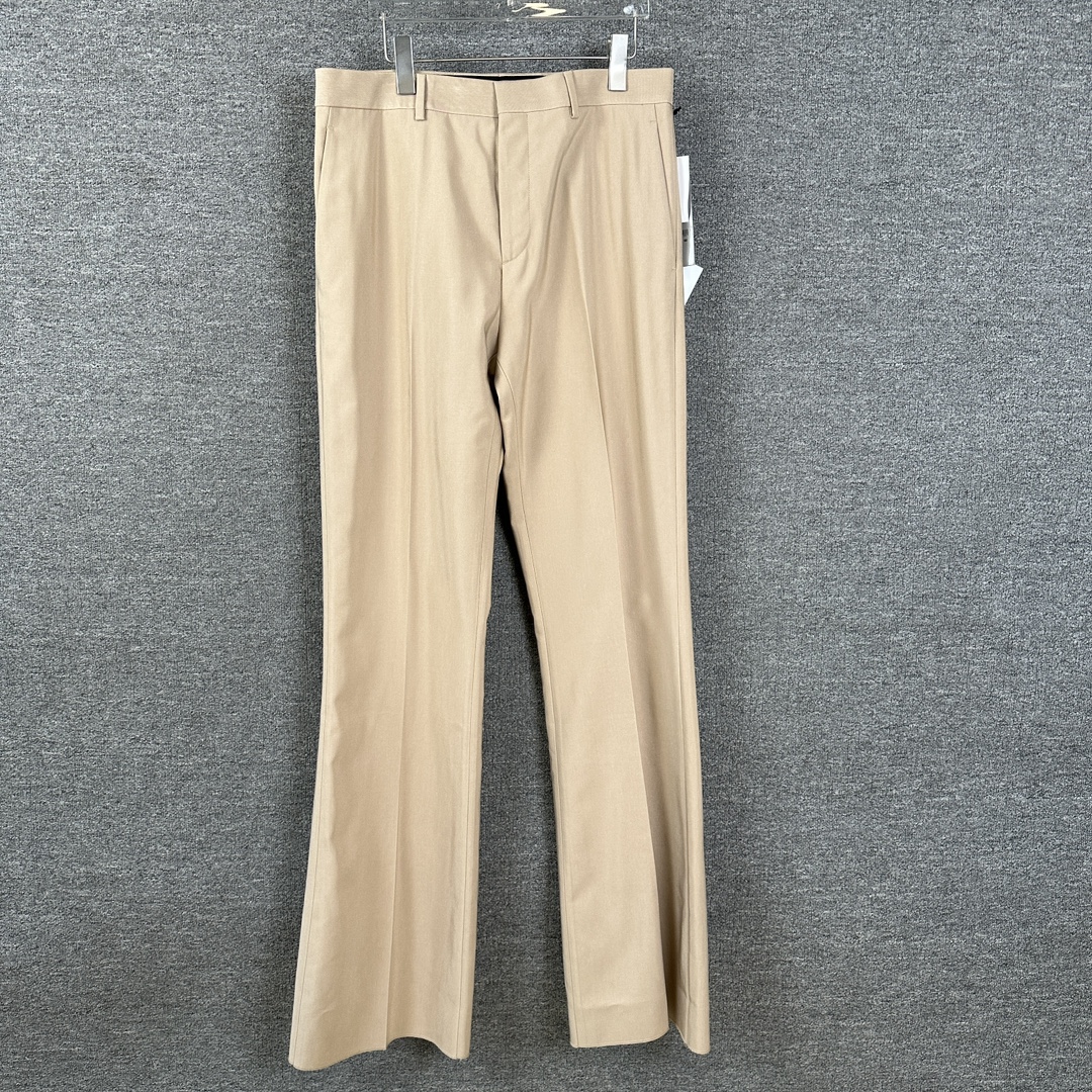 全新未使用 DIOR/迪奥 男士浅卡其色阔腿休闲西裤128952休闲裤