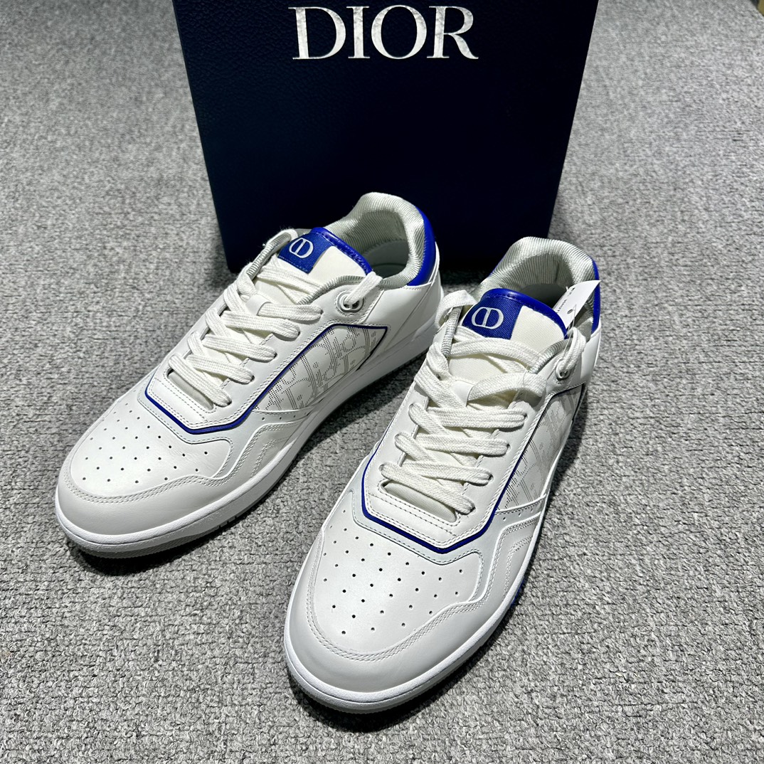 全新未使用 DIOR/迪奥 男士B27蓝白配色低帮休闲鞋124679时尚百搭