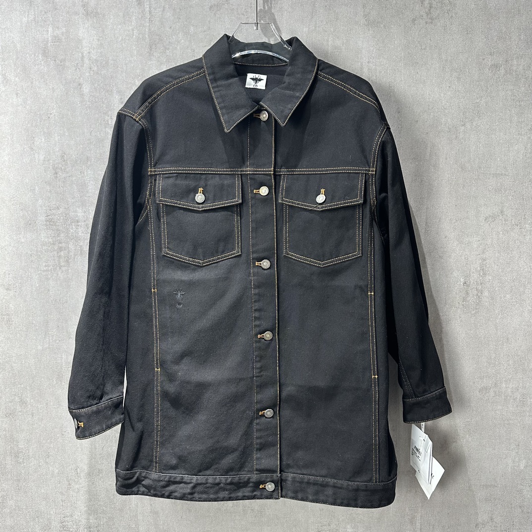 未使用 DIOR/迪奥 黑色牛仔外套124966