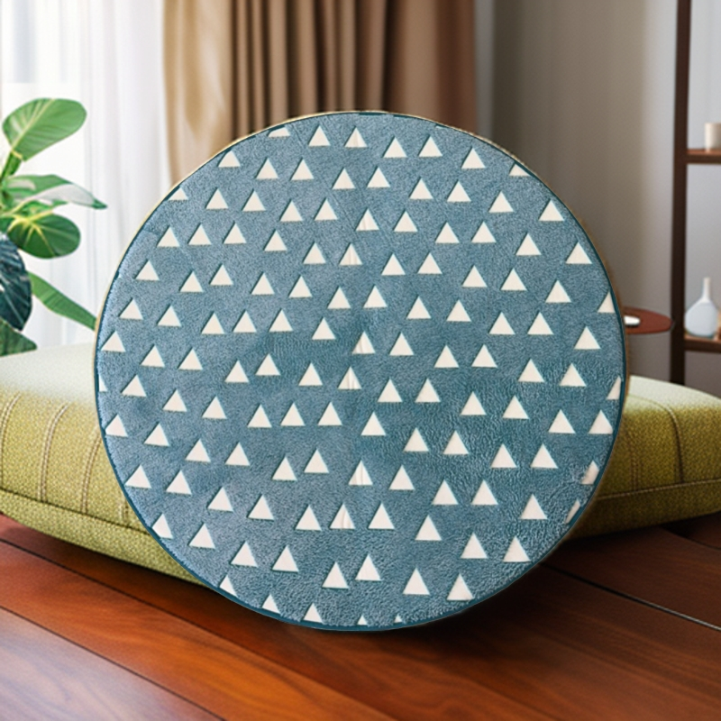 圆形夜光地垫加厚家用耐脏直径1米