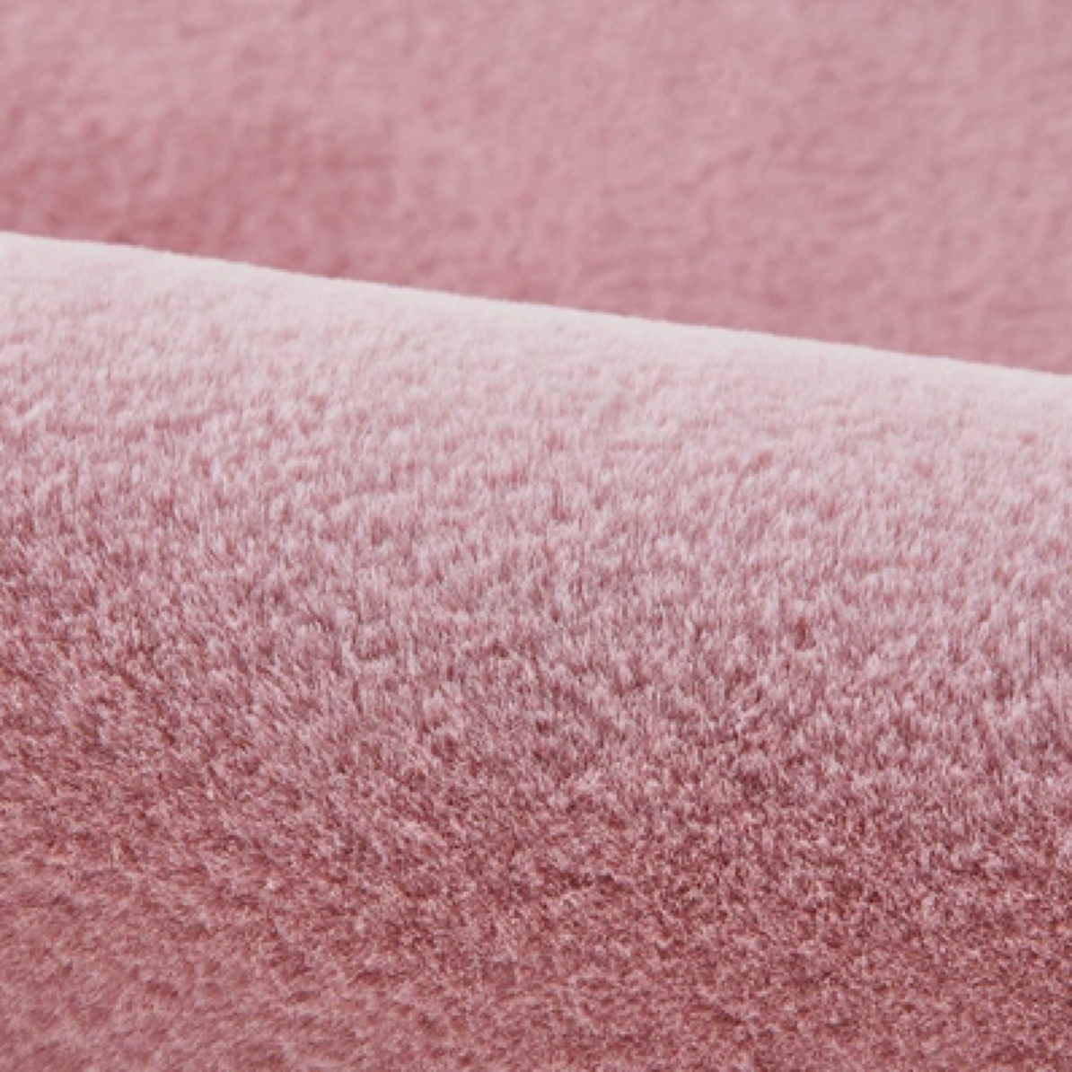 秋冬款少女风粉色仿兔毛飘窗卧室床边地毯80*180