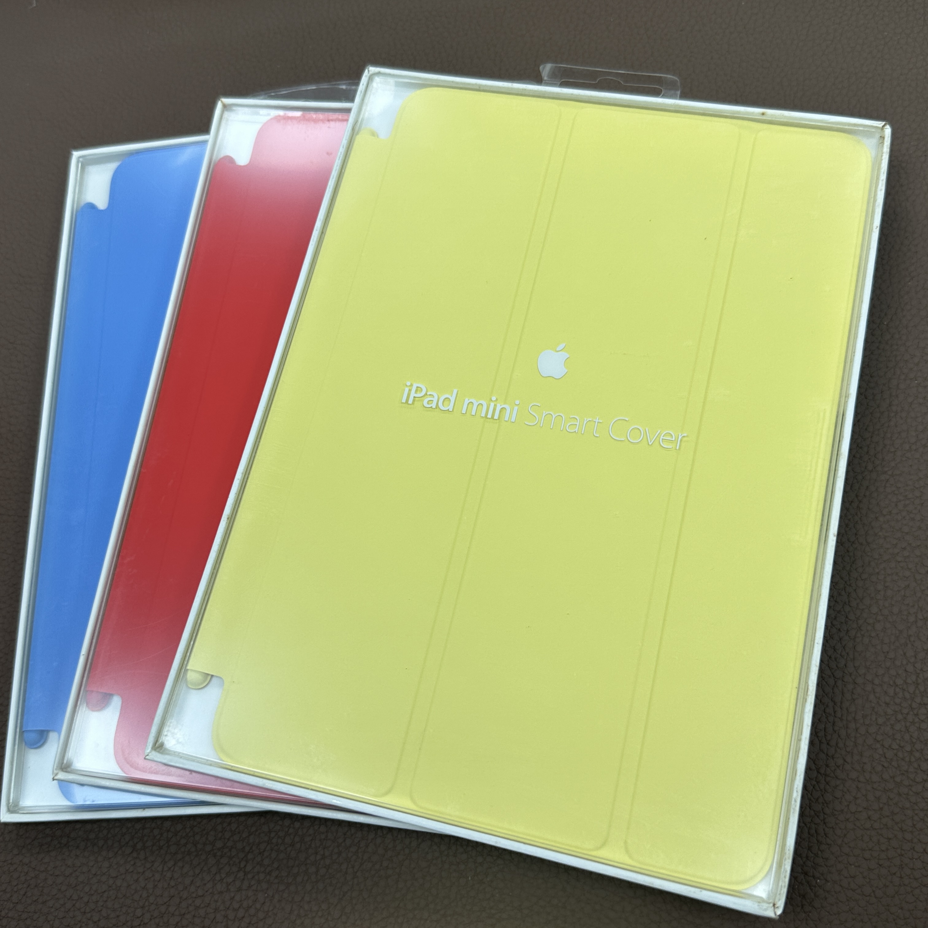 95新 Apple/苹果 原装硅胶iPad mini 1/2/3 smart 磁吸面盖保护壳