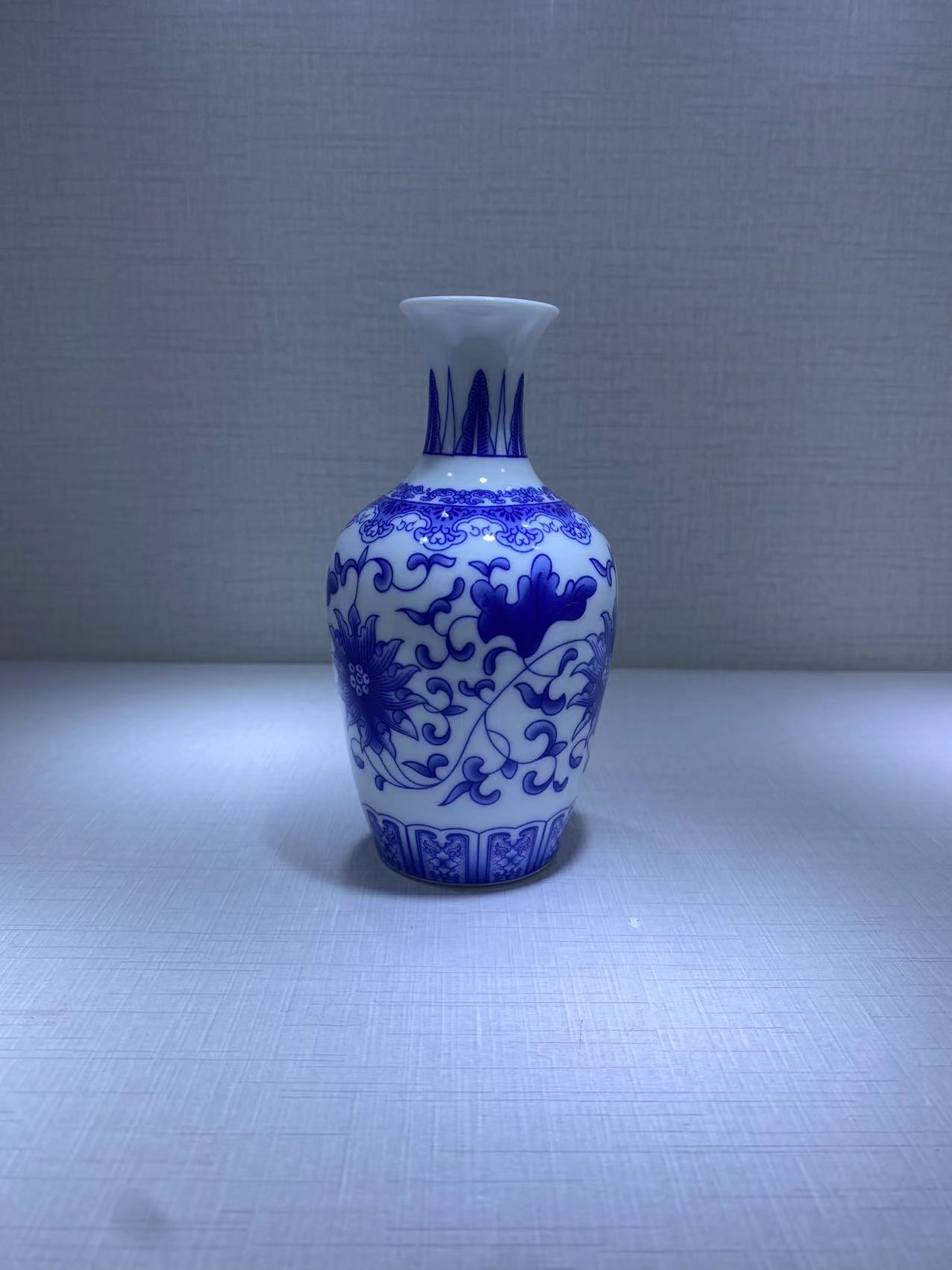 ZV59当代青花陶瓷赏瓶摆件【备用链接，所见即所得】