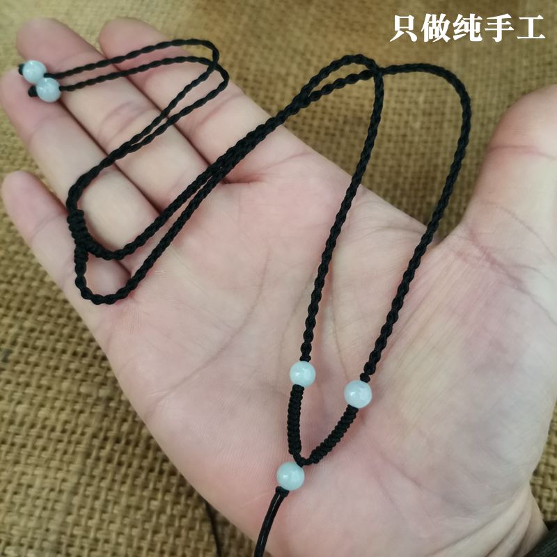 时尚手工编绳绳子挂绳编织锁骨链吊坠绳纯手工编绳可调节项链绳