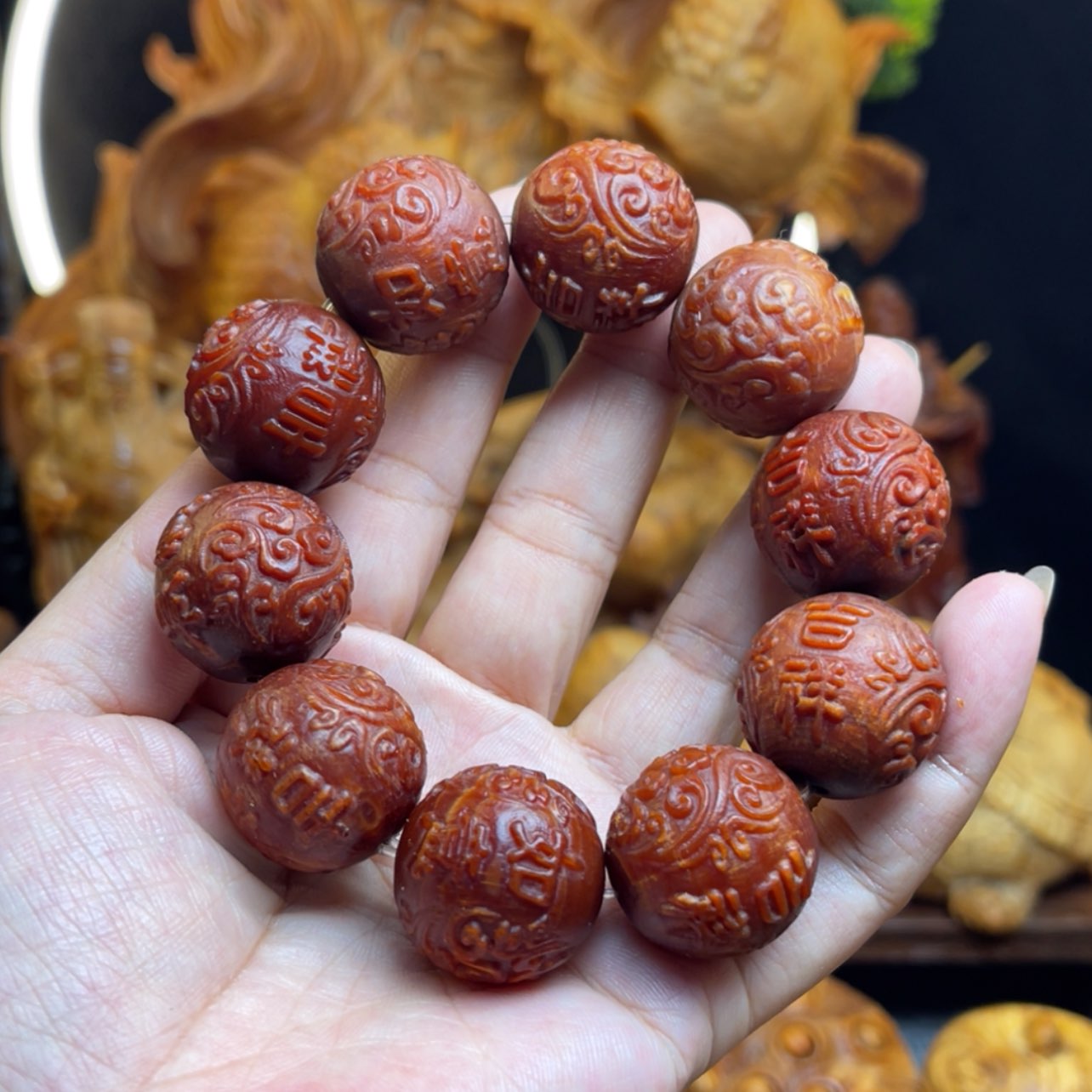 【闪购商品】琥珀木其他吉祥如意手串练手