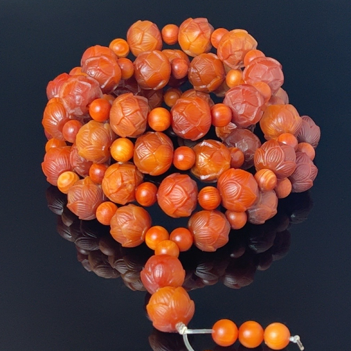 北沉香琥珀木好运连连脖挂链