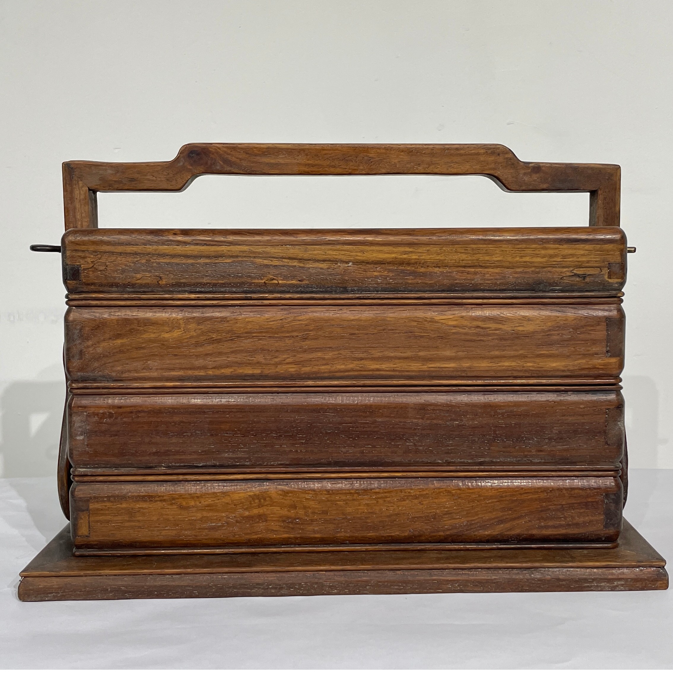 三层古典食盒提梁盒