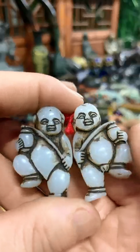 【闪购商品】杂项一物一拍善财童子一对