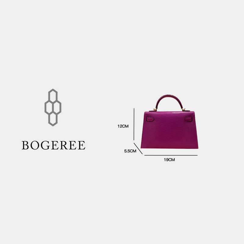 【BOGEREE】漫漫 · 手工高定19CM蜥蜴轻奢手提包        8889蜥蜴kl