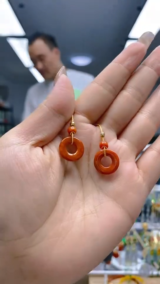 【闪购商品】翡翠耳饰合金342翡翠耳线