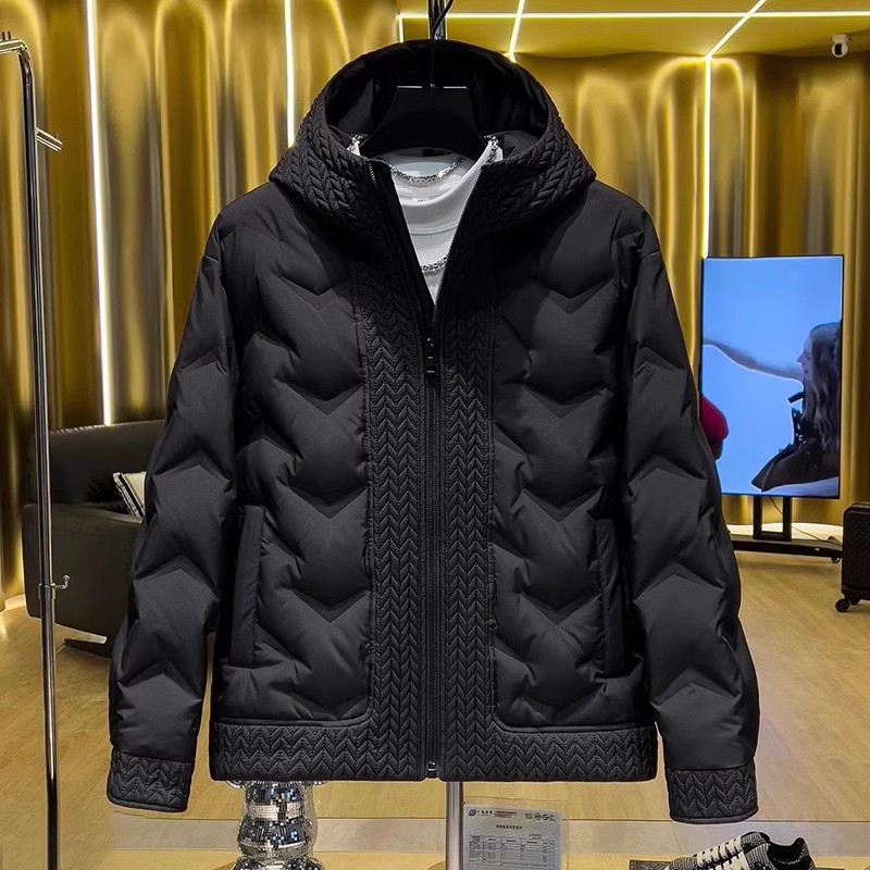 轻薄款羽绒服男款秋冬季2024新款潮流高级感连帽夹克男士保暖外套