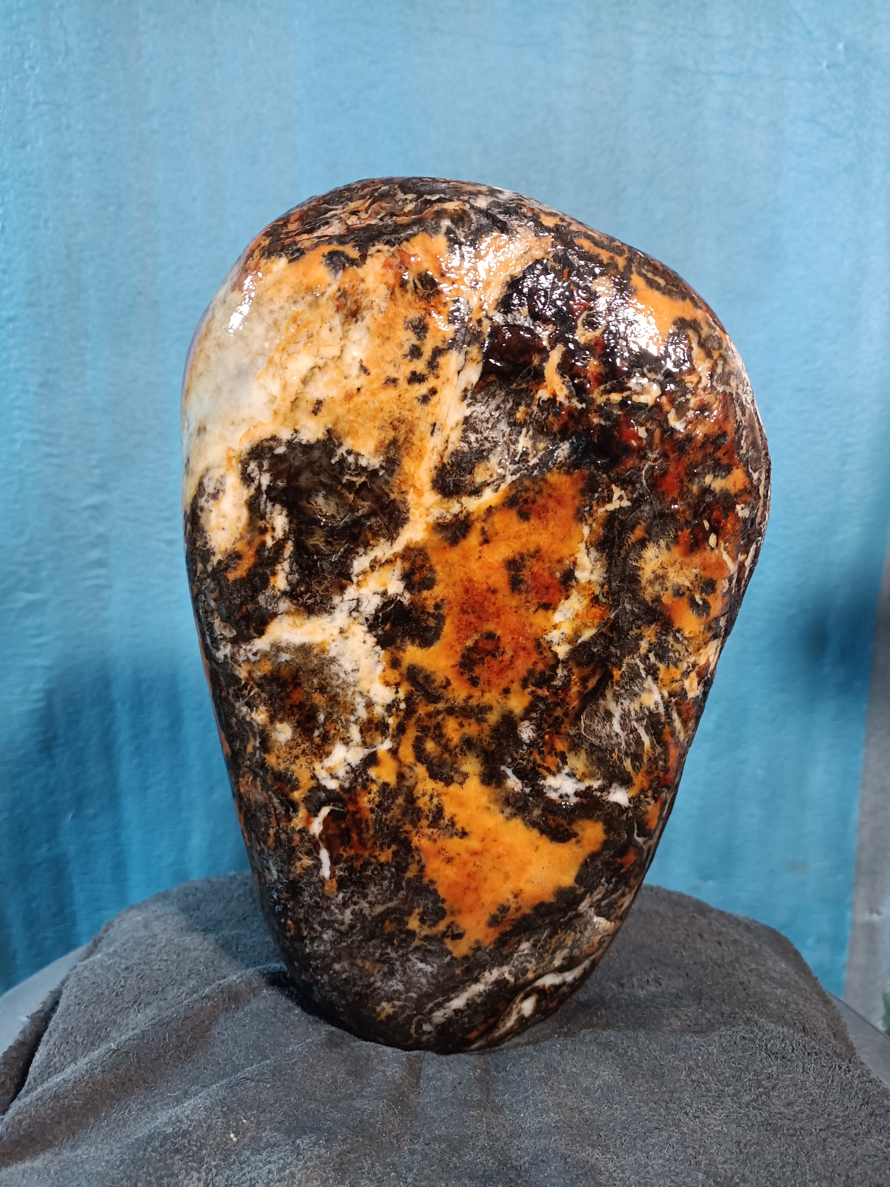 唐河彩玉石摆件画面石