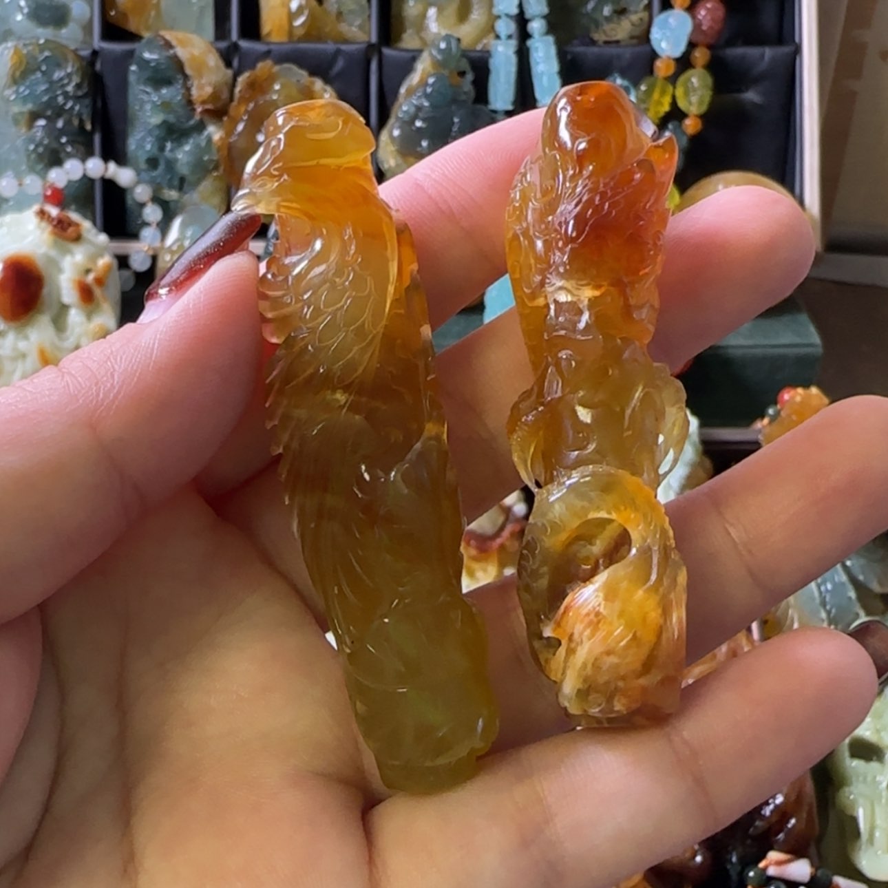 【闪购商品】蛇纹石玉颈饰合金张*爷