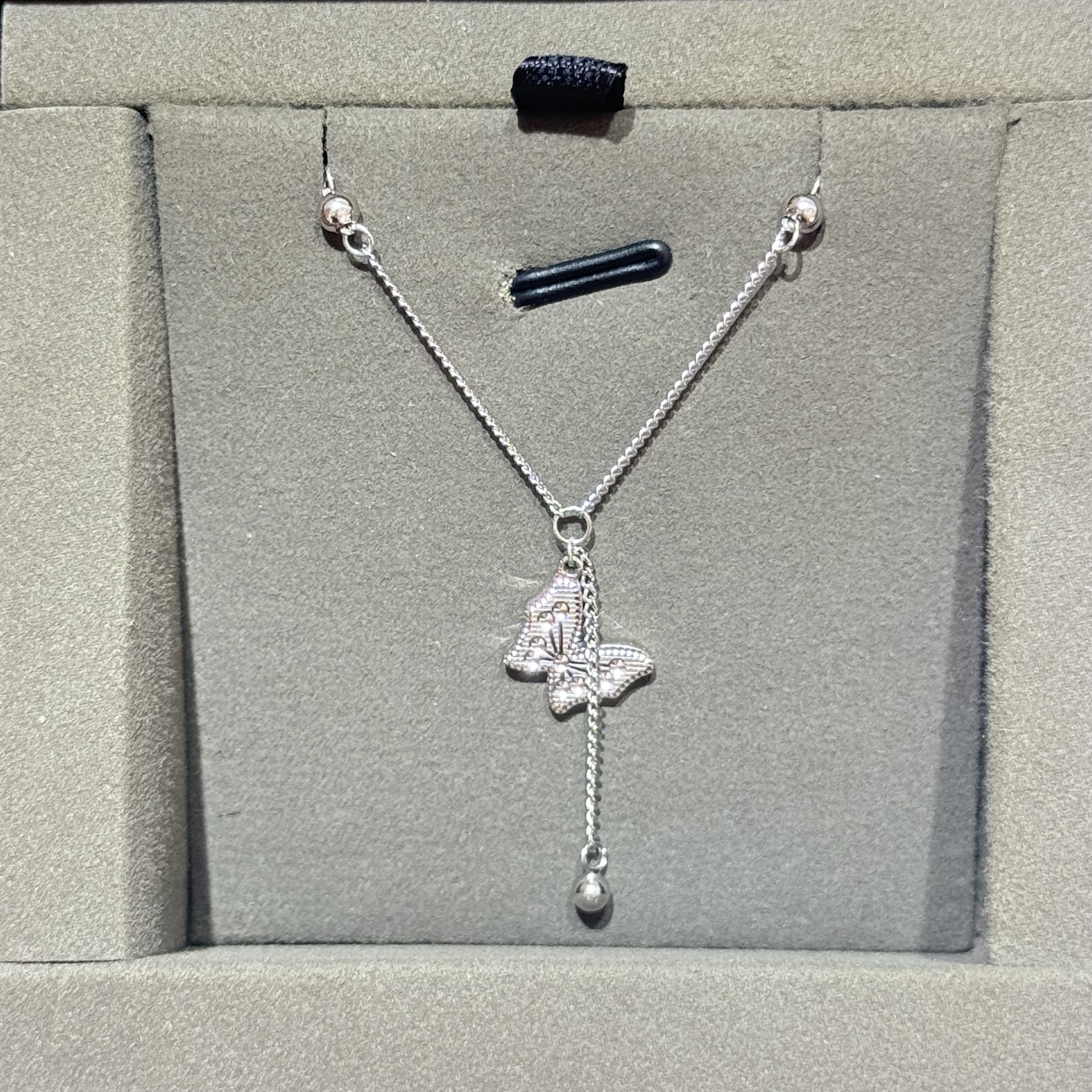 Chow Tai Seng/周大生 坠链均925银 【七夕礼物】925银蝴蝶项链时尚