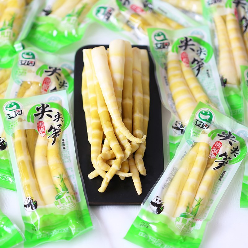 尖尖笋泡椒山椒脆笋开袋即食笋子竹笋小包装休闲零食小吃