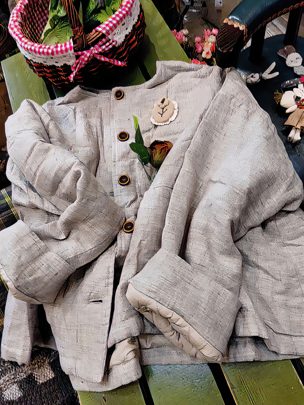 小肥版文艺复古棉袄