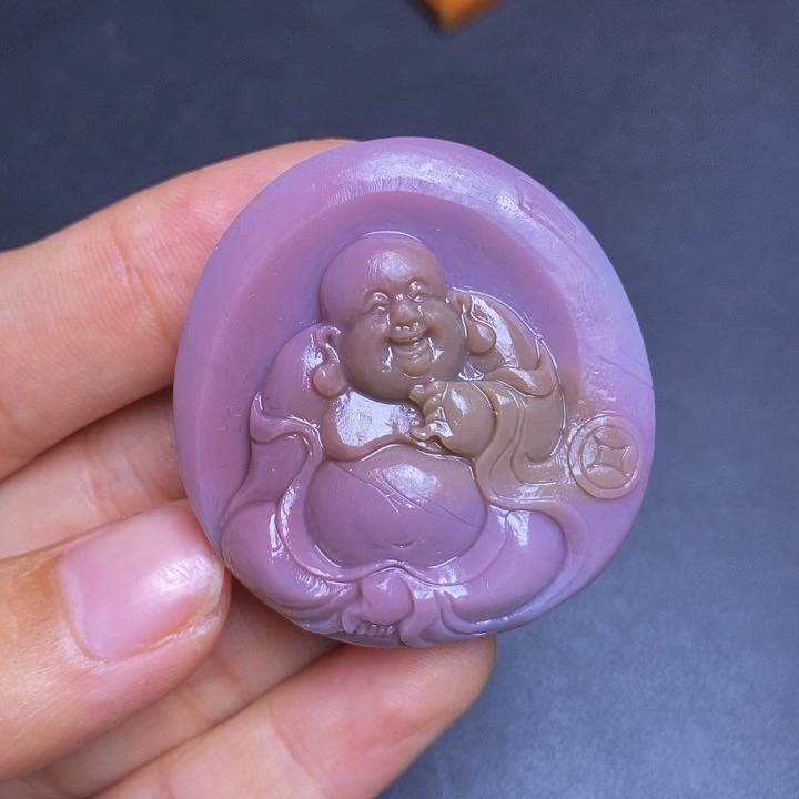 天然四川凉山盐源玛瑙弥勒佛公吊坠笑佛大肚佛男女款毛衣挂件摆件