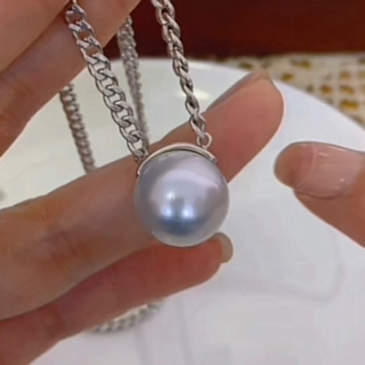 天然海水珍珠澳白