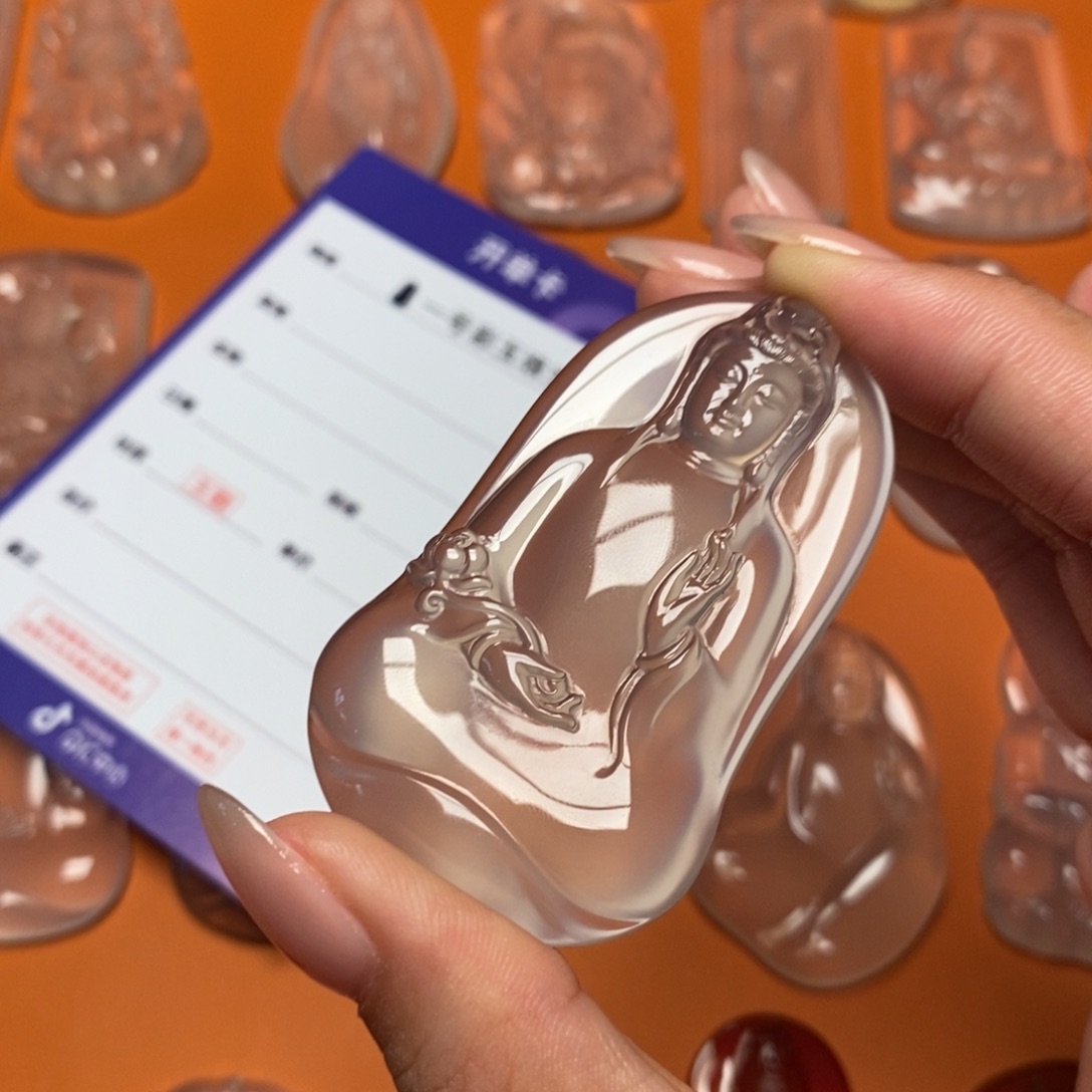 玛瑙/玉髓吊坠未镶嵌2****足