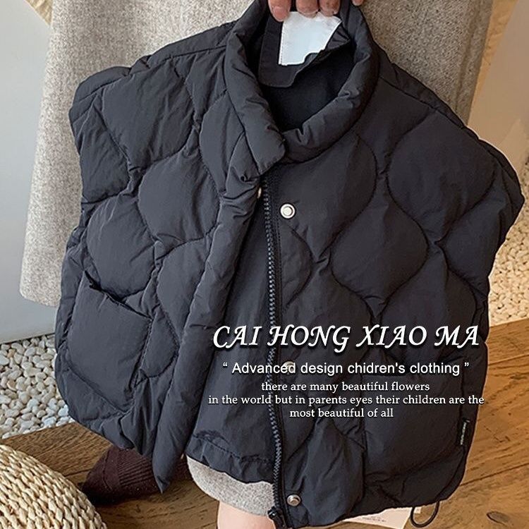 新款韩版童装男女童棉服外套2023秋冬新款儿童韩版洋气休闲棉马甲