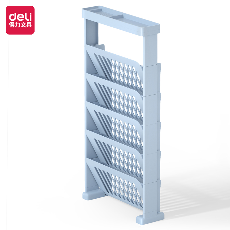 Deli/得力得力BA108-01学霸学生 初中高中单人基础挂书架(蓝)(个)