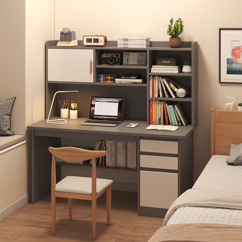 小扬哥推荐书桌学生家用书架书柜一体电脑桌初中生学习写字桌卧室