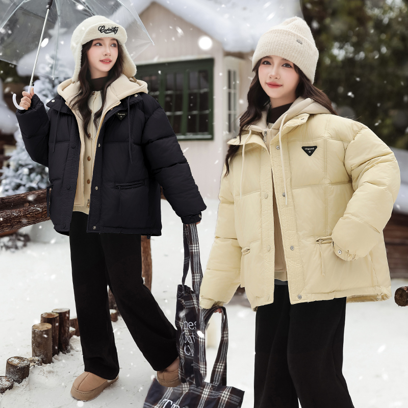 女童棉服加厚冬装2024新款洋气儿童冬季外套女孩冬款假两件上衣潮