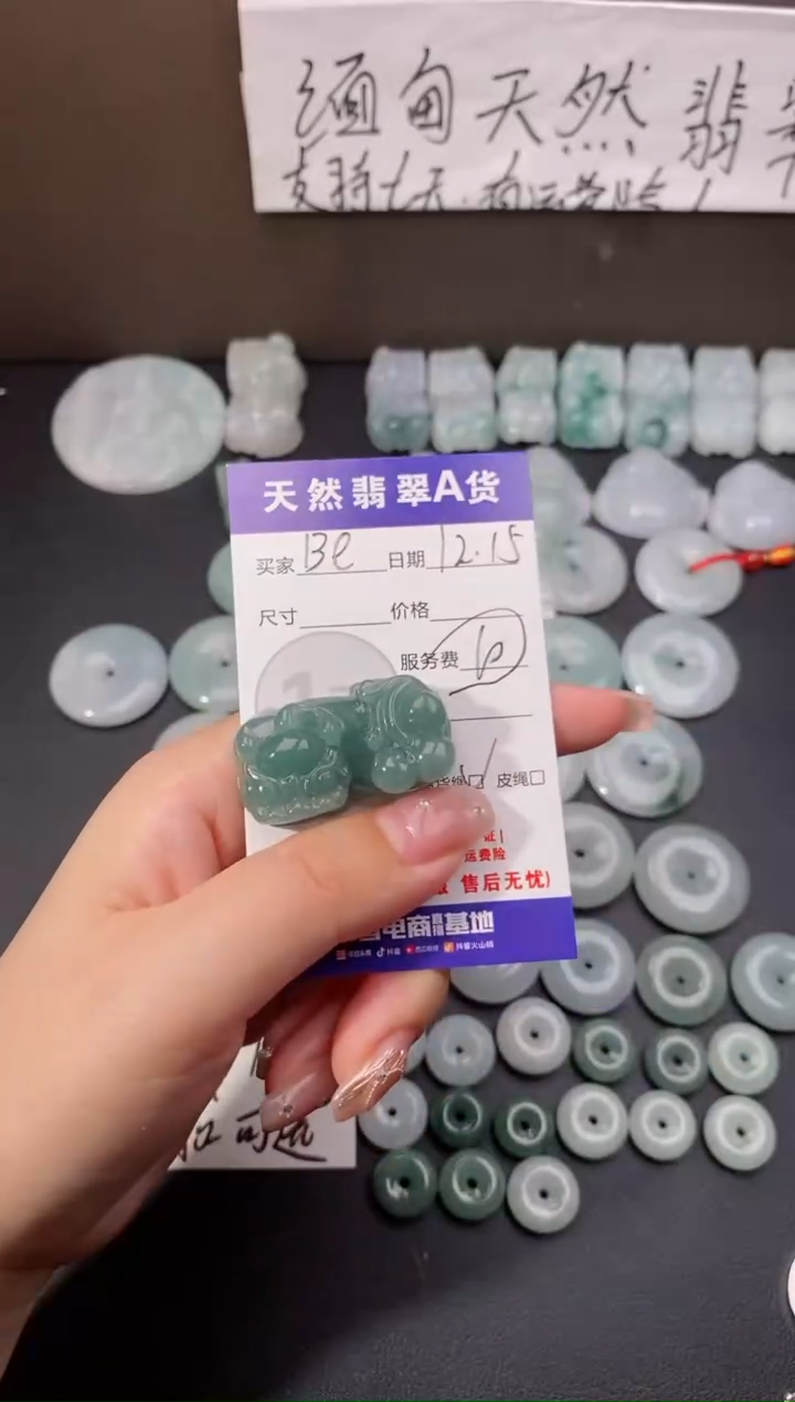 【闪购商品】翡翠颈饰未镶嵌天然翡翠貔貅