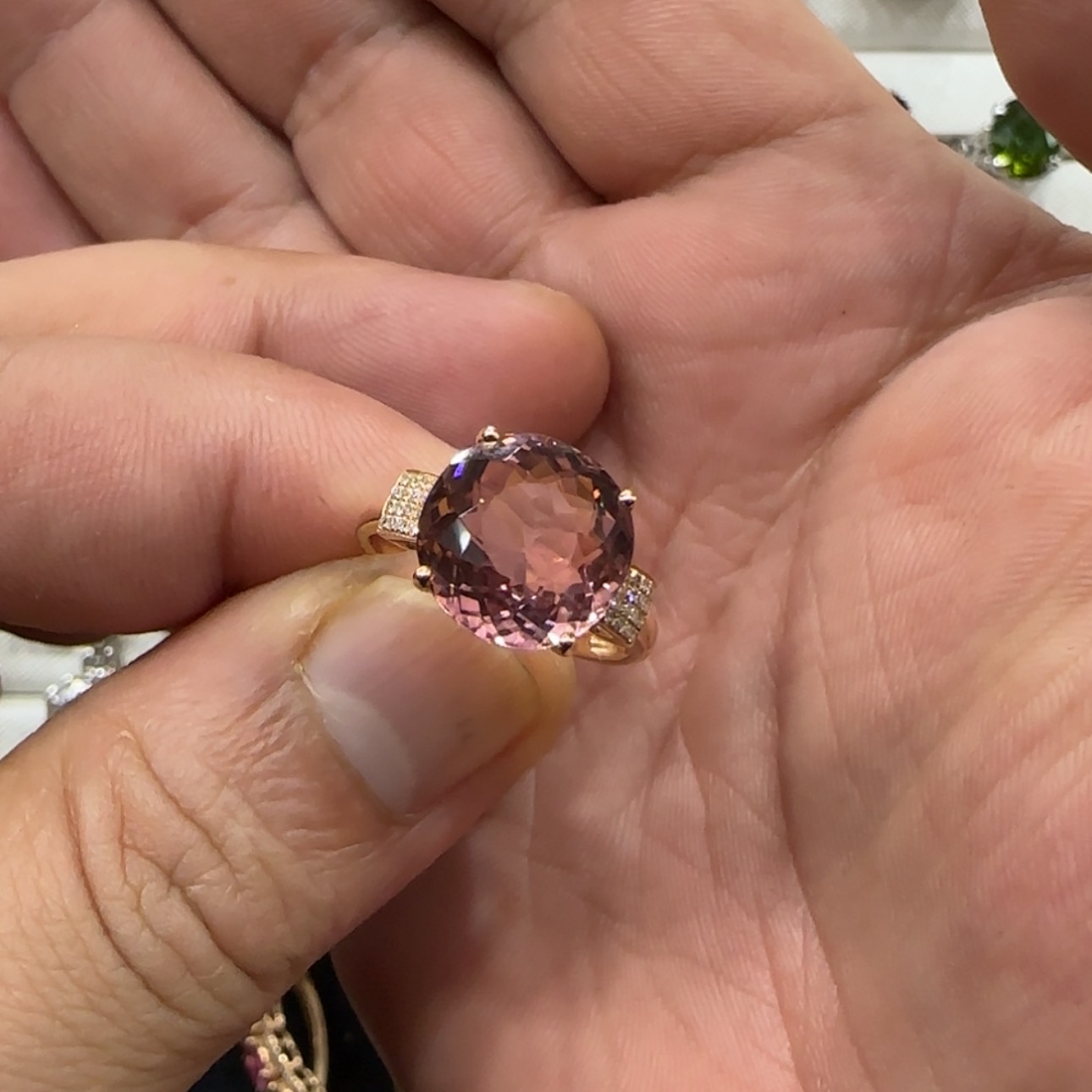 【闪购商品】碧玺戒指18K金镶嵌