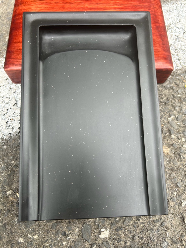 高端上等高档金星10寸歙砚砚台难得好料子有大又厚又纯又细腻