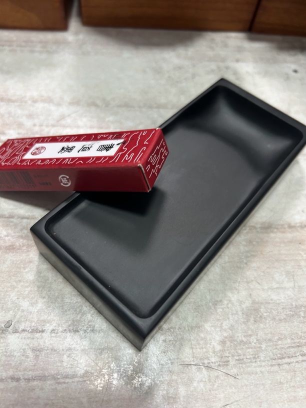 小老弟体验款歙砚素砚小楷砚台使用上等高级入门砚台